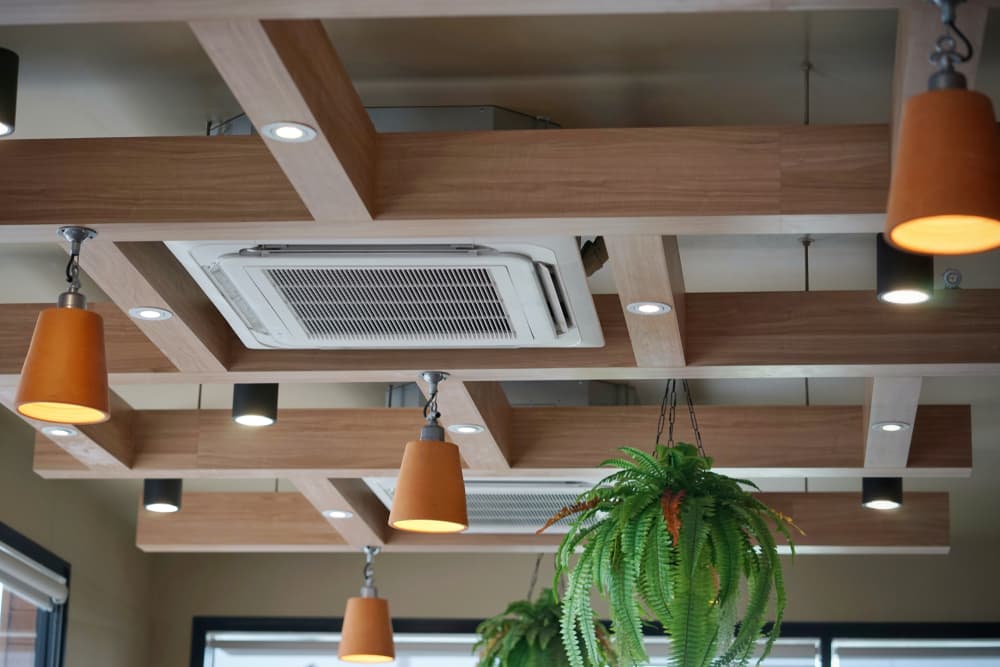 Air conditioner mounted on ceiling — Air Conditioning Solutions In Byron Bay, NSW