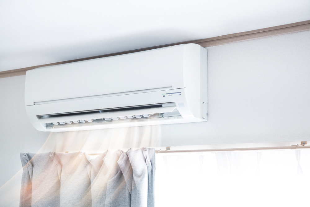 Concept of Air Conditioner Blowing Air