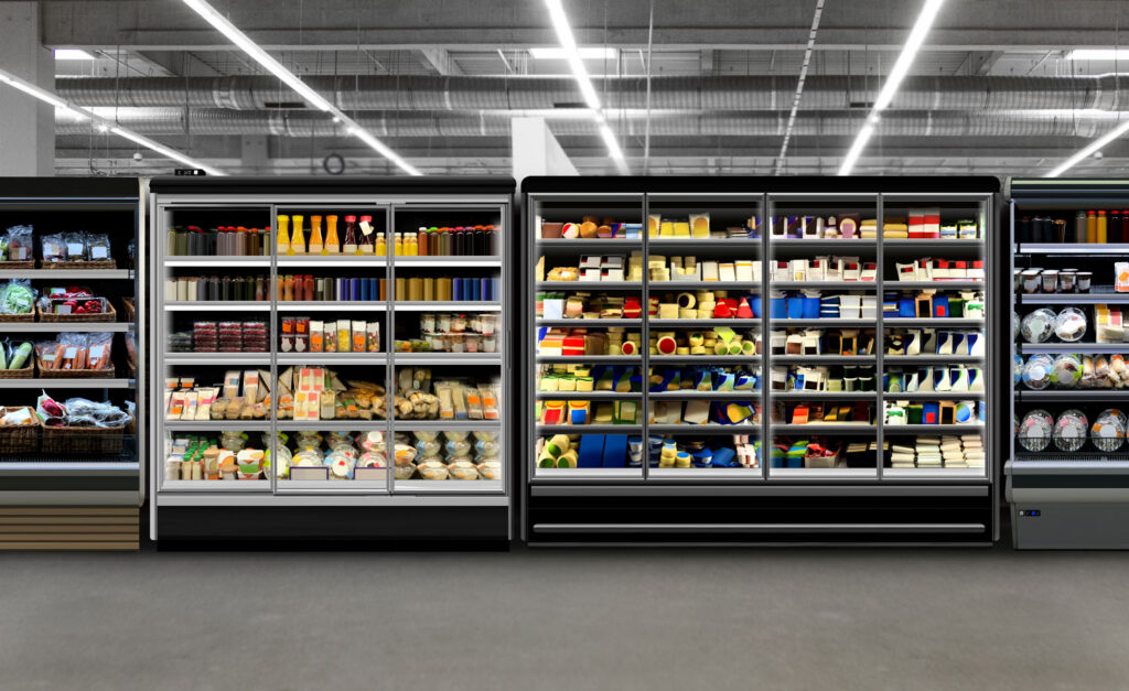 Commercial Refrigerator On A Commercial Establishment