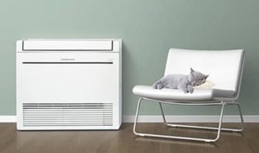 Aircon Beside Cat — Air Conditioning Solutions In Tweed Heads, NSW